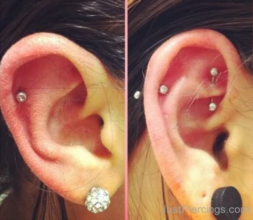 Cartilage, Rook And Lobe Ear Piercings-JP1080