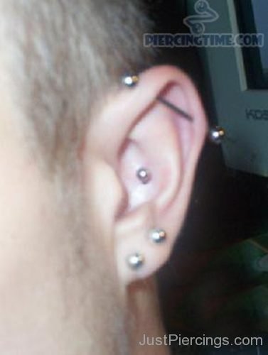 Conch Industrial And Lobe Piercing-JP1045