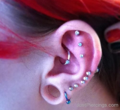 Conch,Daith Piercing And Lobe Stretching-JP1035