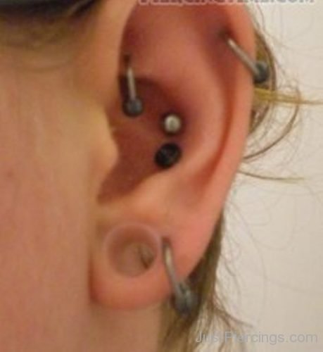 Conch,Helix And Rook Piercing-JP1105