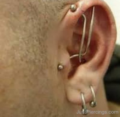 Custom Industrial Ear Piercing-JP1119
