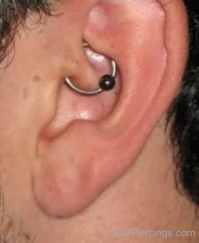 Daith Ear Piercing On Left Ear-JP1042