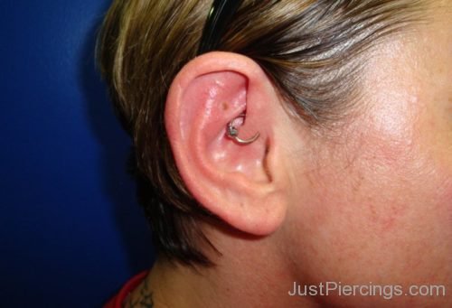 Daith Piercing With Ball Closure Ring For Young Girls-JP1193