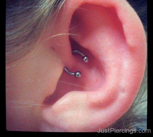 Daith Piercing With Circular Barbell For Ear-JP1212