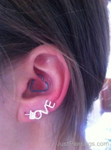 Daith Piercing With Heart Ring-JP1243