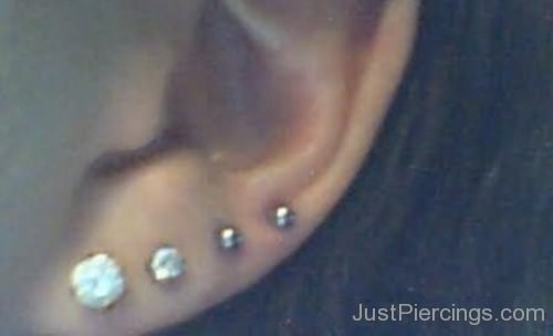 Diamond Studs Ear Piercings-JP1134
