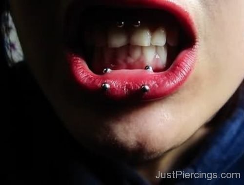 Dolphin Bites Piercing And Frowny Piercing-JP1038