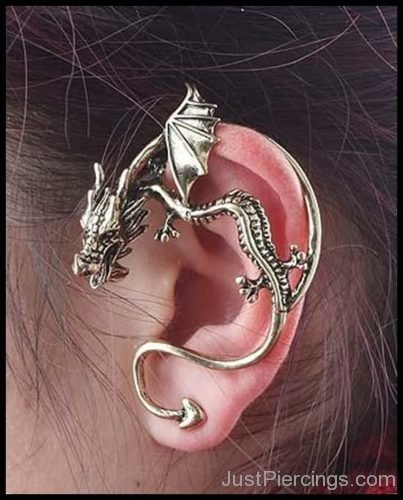 Dragon Earcuff Full Ear Piercing-JP1056