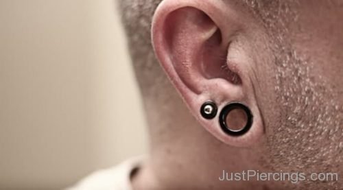 Dual Lobe Gauge Ear Piercing-JP1159