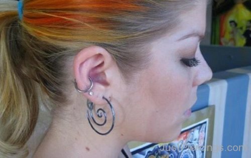 Ear Conch Piercing For Women-JP1112