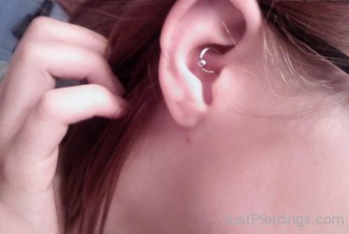 Ear Daith Piercing With Ball Ring For Girls-JP1336