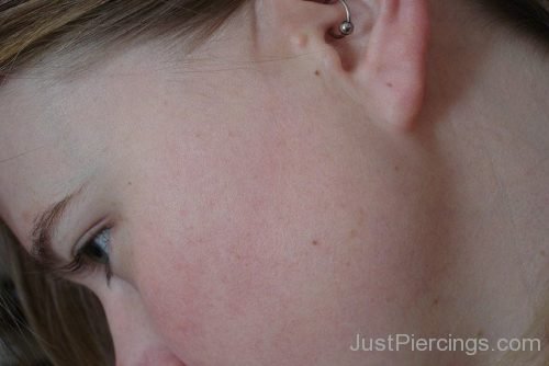 Ear Daith Piercing With Ring-JP1344