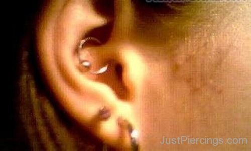 Ear Lobe And Daith Piercing 66-JP1352