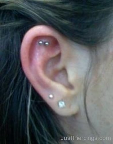 Exquisite Outer Conch And Lobe Ear Piercing-JP1143