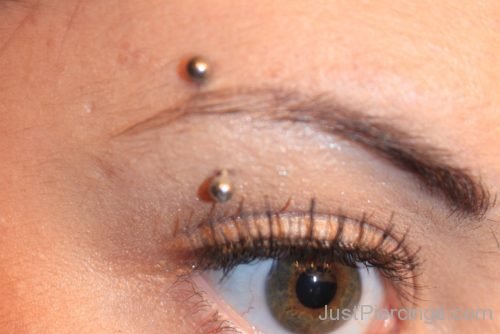 Eye Silver Barbell Eyebrow Piercing-JP125