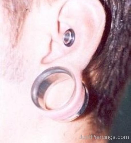 Flesh Tunnels In Different Ear Piercings-JP1144