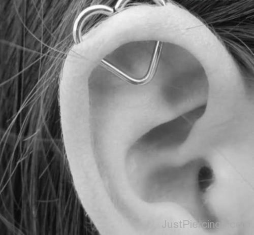 Heart Cartilage Ear Piercings-JP1269