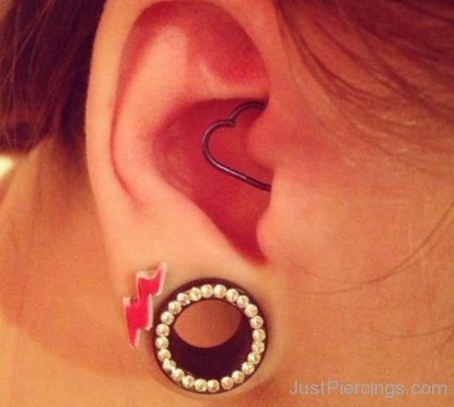 Heart Daith And Lobe Ear Piercing-JP1120