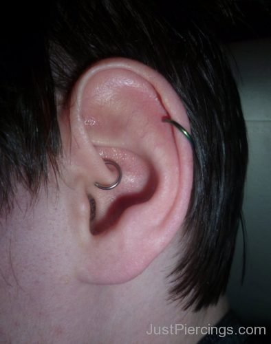 Helix And Daith Piercing For Men-JP1385