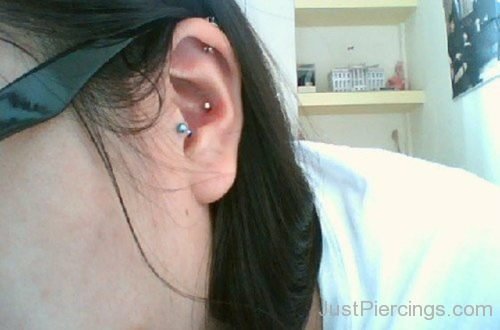 Helix Tragus and Conch Piercing-JP1119