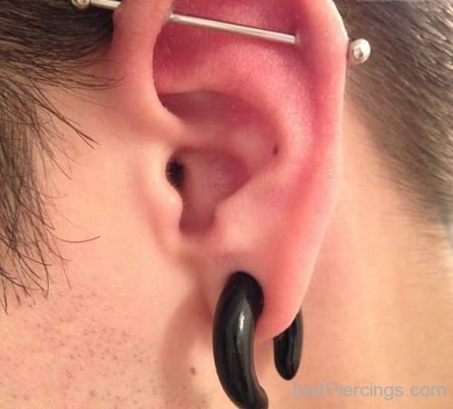 Industrial Ear Piercing And Spiral Lobe-JP141
