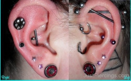 Industrial,Helix,Lobe And Conch Piercing-JP1181