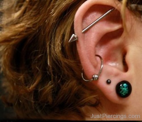 Industrial,Lobe And Conch Piercing-JP1113