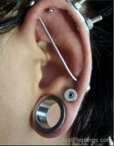 Lobe Stretching And Cartilage Ear Piercing-JP1155
