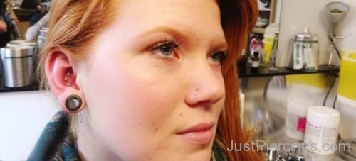 Lobe Stretching And Conch Piercing 23-JP1149