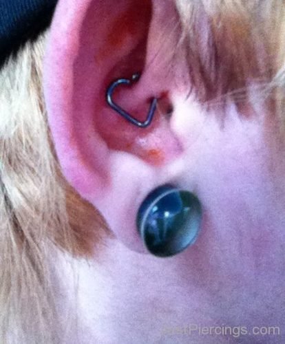 Lobe Stretching And Daith Piercing For Ear-JP1429