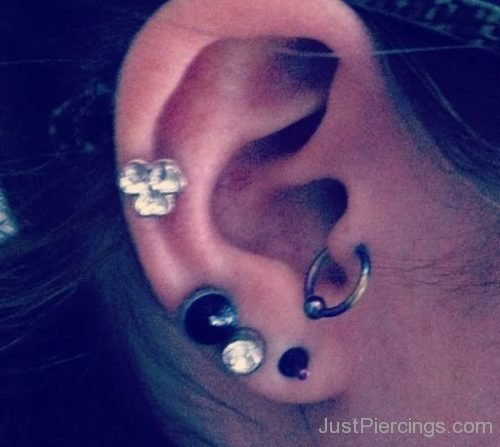 Lobe, Tragus And Cartilage Ear Piercing-JP1162