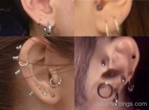 Multiple Ear Piercings Pictures-JP1168