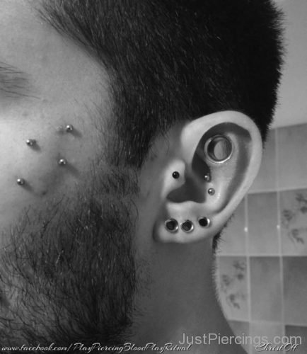 Multiple Face And Ear Piercing-JP1186