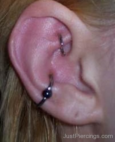 Rook And Conch Piercing For Girls-JP1218
