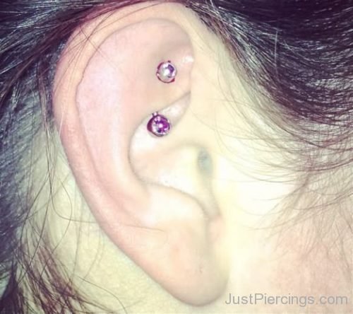 Rook Ear Piercing With Barbell-JP1132