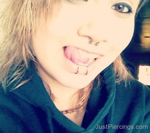 Septum Nose And Dolphin Bites Piercing-JP1115