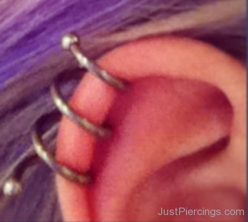 Spiral Cartilage Ear Piercing-JP1255