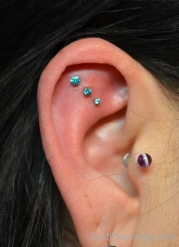 Tragus And Scapha Flat Ear Piercing-JP153