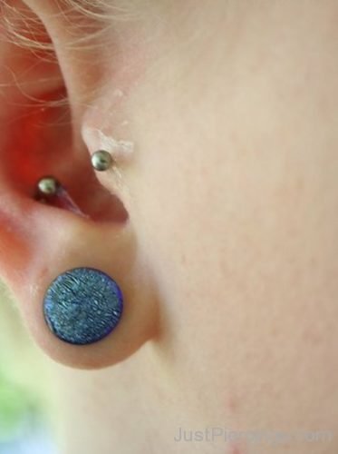 Tragus Conch And Lobe Piercing-JP1234