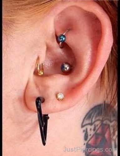 Tragus Rook And Conch Ear Piercing-JP1287