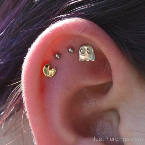 Triple Cartilage Ear Piercing-JP1303