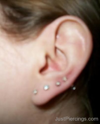 Triple Lobes And Ear Piercing For Young Girls-JP1307