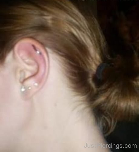 Tripple Lobe And Cartilage Ear Piercing-JP1318