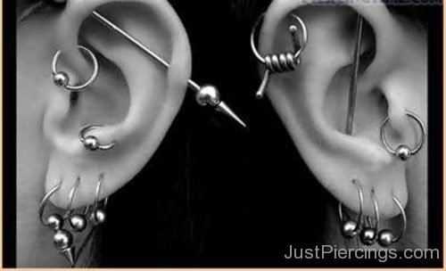  Lobes And Industrial Ear Piercing-JP1329