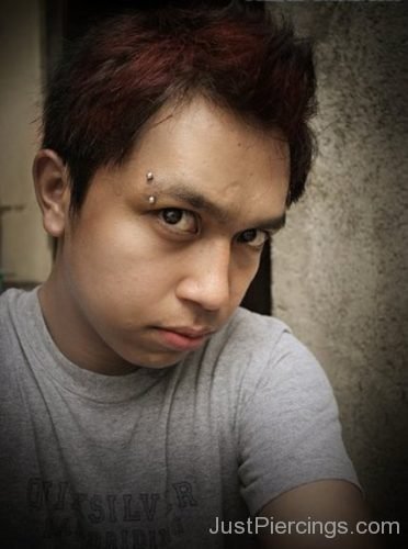 Eyebrow Piercing With Surgical Steel Barbell-JP1076