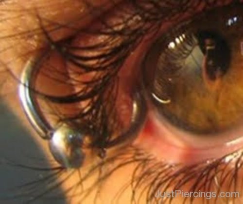 Eyelid Piercing With Ball Closure Rings 2-JP133