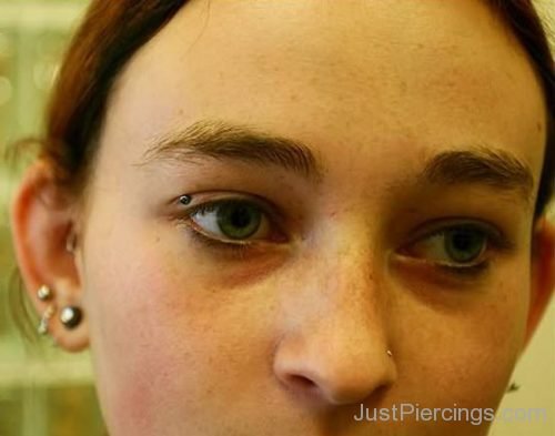 Eyelid Piercing With Dermal Anchor-JP138
