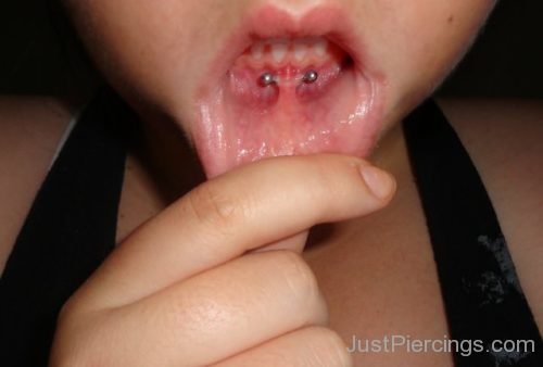 Frowny Piercings With Curved Barbell-JP1065