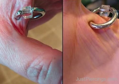 Hand Web Piercing Crystal Ring-JP1118
