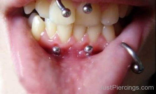 Lip And Smiley Frowny Piercing-JP1075